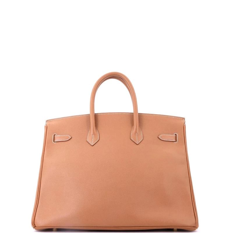 Hermes Birkin Handbag Brown Courchevel with Gold Hardware 35 - 4