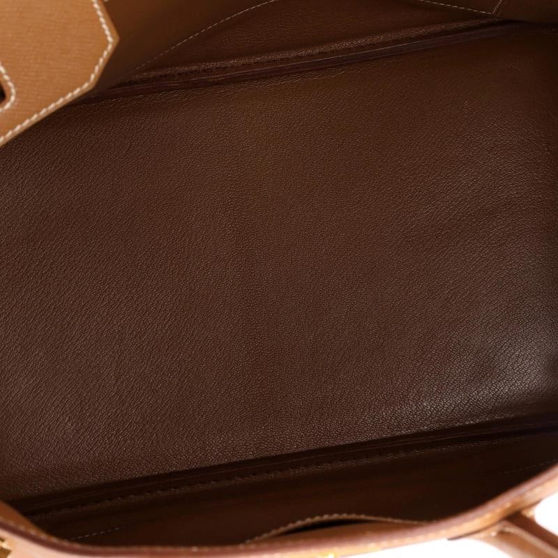 Hermes Birkin Handbag Brown Courchevel with Gold Hardware 35 - 7