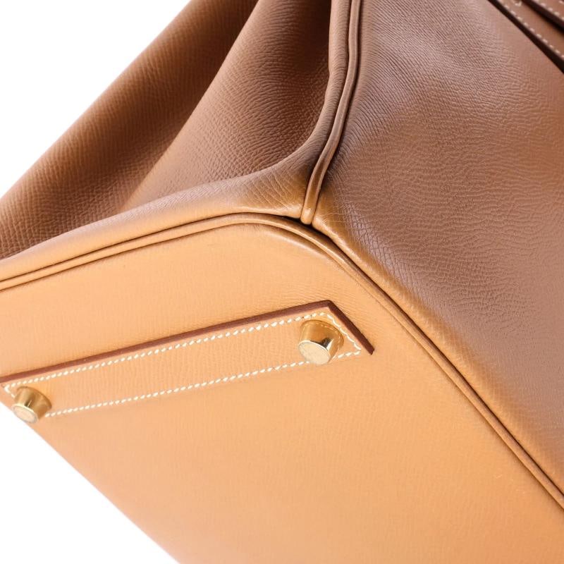 Hermes Birkin Handbag Brown Courchevel with Gold Hardware 35 - 8