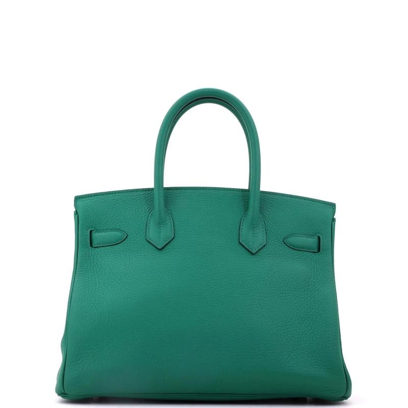 Hermes Birkin Handbag Verso Clemence with Palladium Hardware 30 - 3