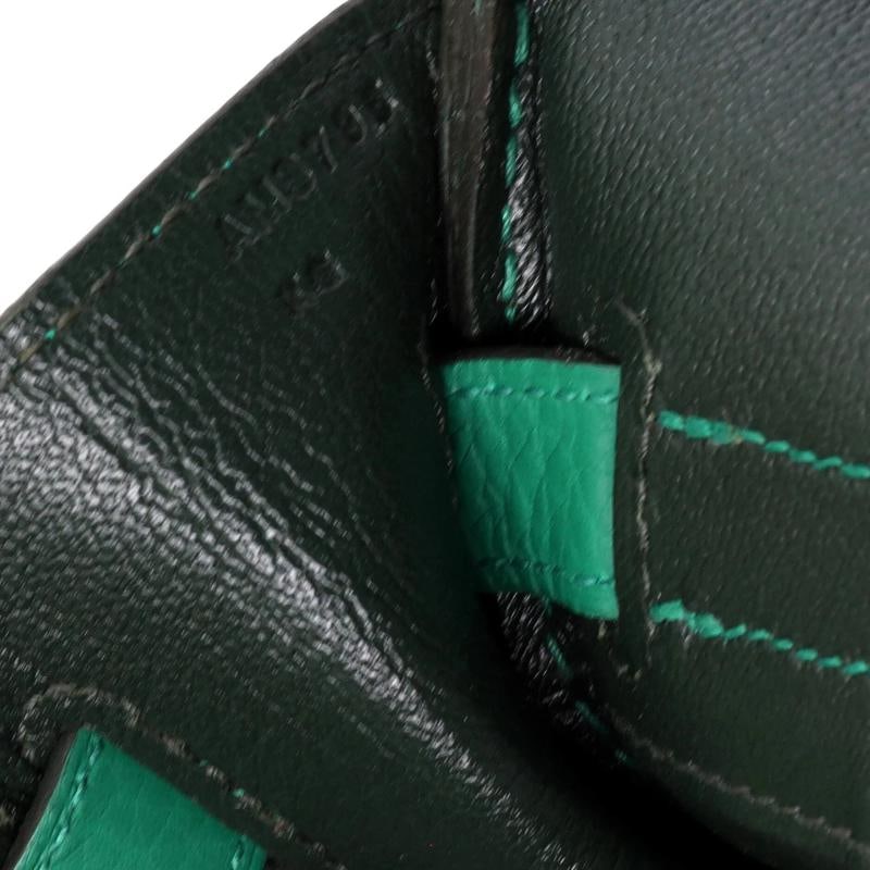 Hermes Birkin Handbag Verso Clemence with Palladium Hardware 30 - 7
