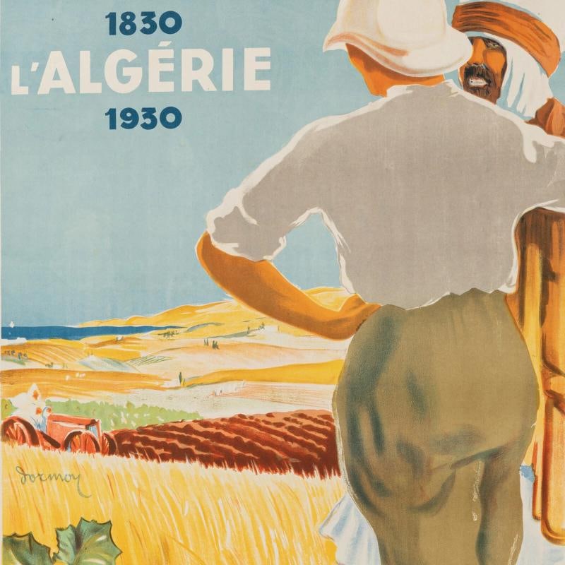 Original Vintage Poster, Dormoy, Algeria, Colonization, Maghreb Agriculture 1930 - 2