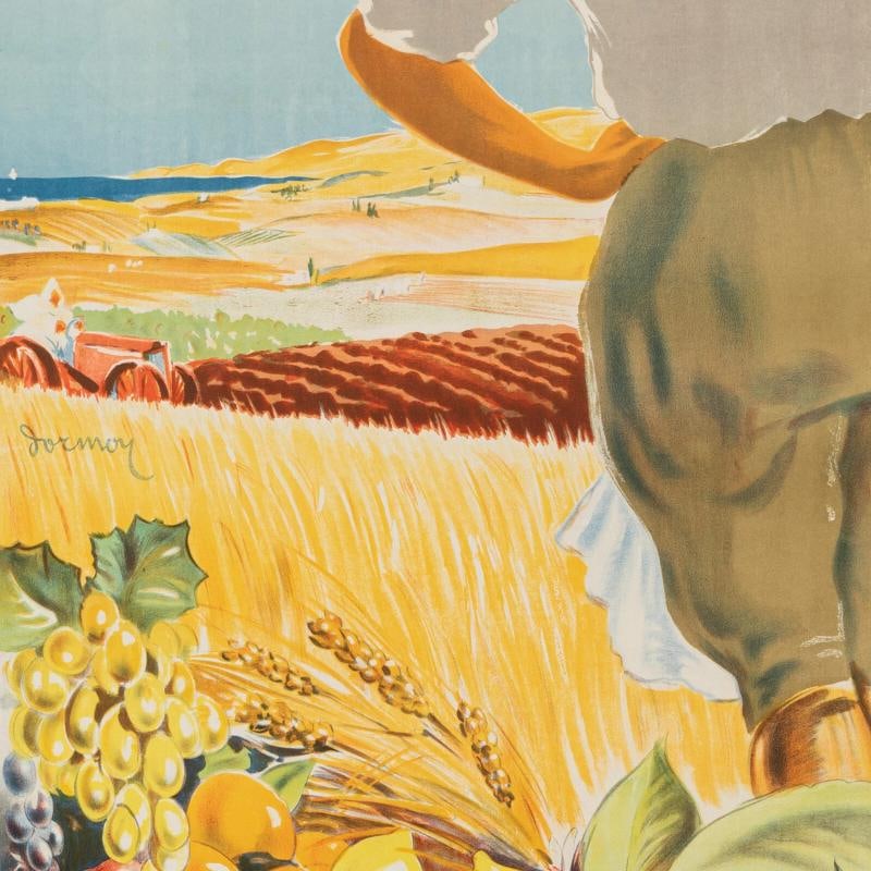 Original Vintage Poster, Dormoy, Algeria, Colonization, Maghreb Agriculture 1930 - 3