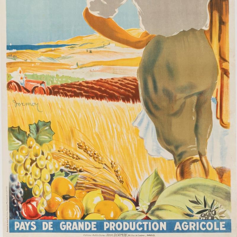 Original Vintage Poster, Dormoy, Algeria, Colonization, Maghreb Agriculture 1930 - 4