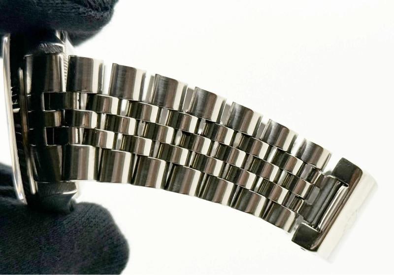 2004 Rolex Datejust 16234 36mm Silver Roman Dial 18k Gold Steel Jubilee - 3