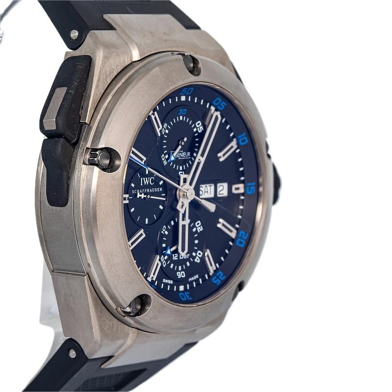 IWC Ingenieur Double Chrono IW376501 Titanium Black Dial Auto Watch 45mm - 4