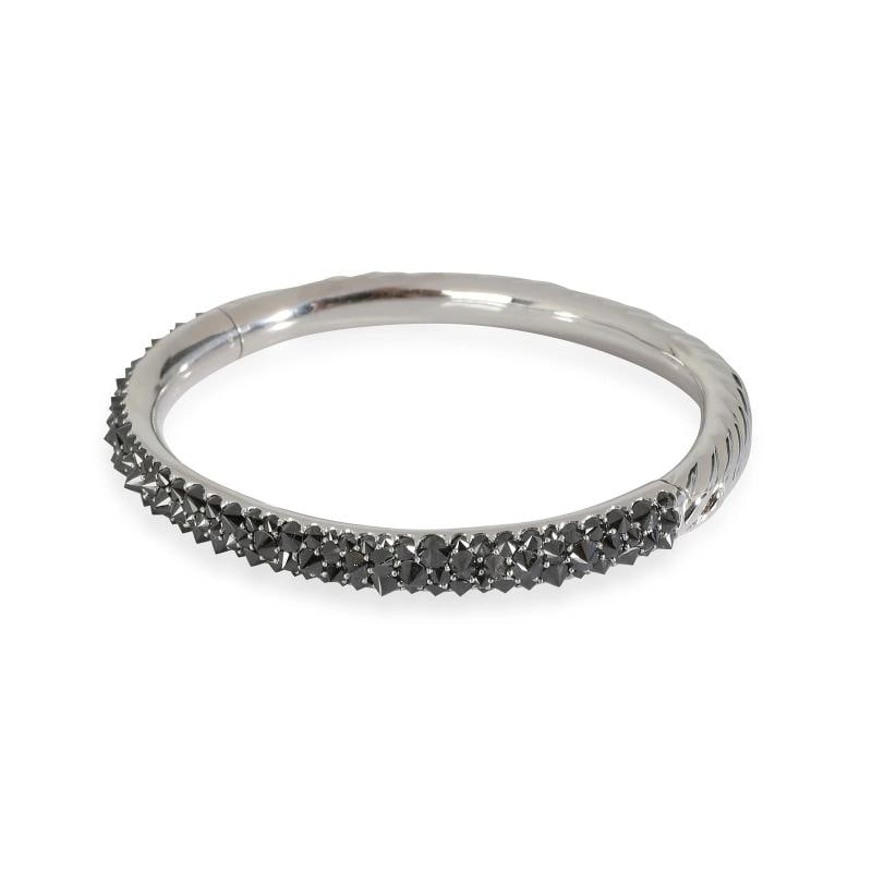 David Yurman White Gold Diamond Reverse Set Bracelet - 3