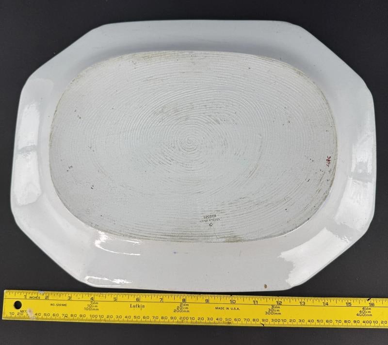 Handsome c1822 Spode New Stone 3875 Japan Imari Octagonal 16.25" Serving Platter - 5