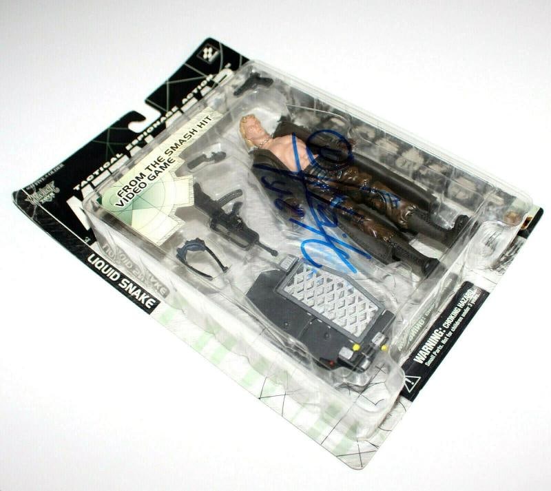 HIDEO KOJIMA SIGNED METAL GEAR SOLID MCFARLANE TOY LIQUID SNAKE BECKETT COA BAS - 4