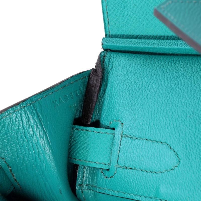 Hermes Birkin Handbag Blue Epsom with Gold Hardware 30 - 8