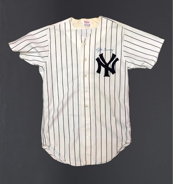 Lefty Gomez Signed 1970's New York Yankees Game Used Uniform Jersey With JSA COA - 3