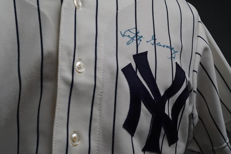 Lefty Gomez Signed 1970's New York Yankees Game Used Uniform Jersey With JSA COA - 6