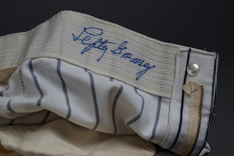 Lefty Gomez Signed 1970's New York Yankees Game Used Uniform Jersey With JSA COA - 7