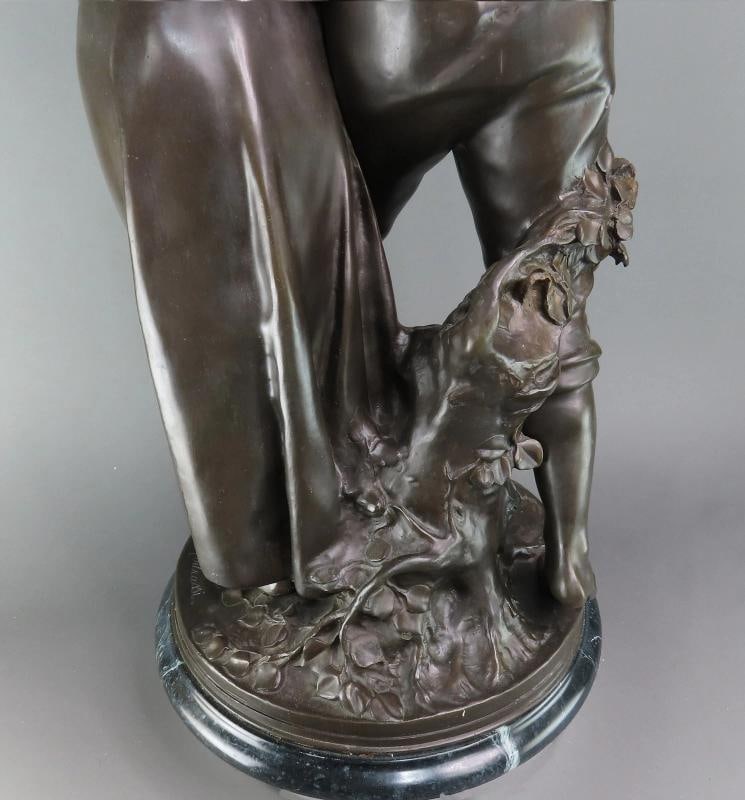 Luca Madrassi Italian French Bronze 30" Statue The Lovers d'Amoreaux PICKUP ONLY - 6