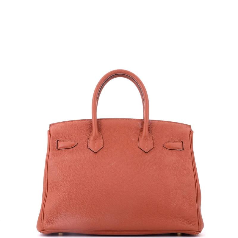 Hermes Birkin Handbag Brown Togo with Gold Hardware 30 - 4
