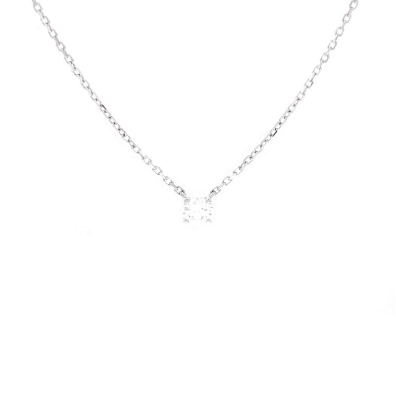 Cartier 1895 Solitaire Necklace 18K White Gold with RBC Diamond D/VVS1 0.20CT: Condition: Pre-owned - Good,Brand: Cartier,Main Stone: Diamond,Metal: 18K White Gold,Metal Purity: 18K,Style: Necklace,Type: Necklace,Color: White Gold,Material: 14K White Gold, Diamond, 18K White Gol