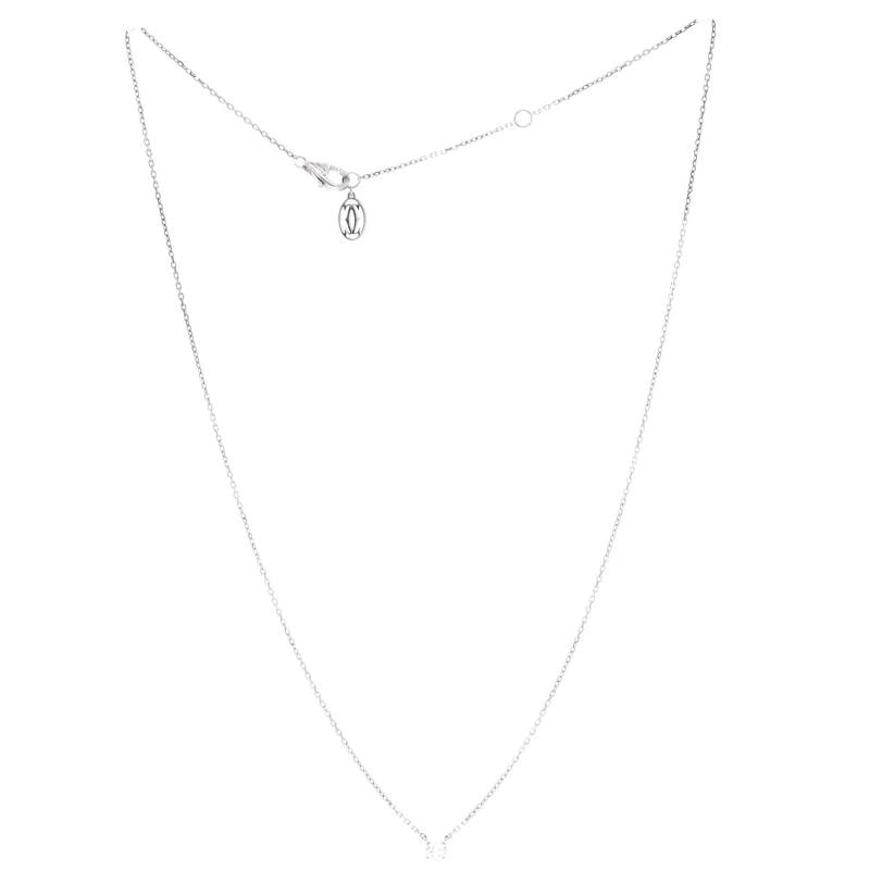 Cartier 1895 Solitaire Necklace 18K White Gold with RBC Diamond D/VVS1 0.20CT - 2