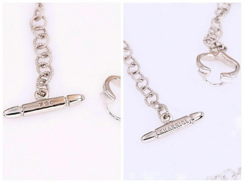 PHILLIPE CHARRIOL Marquise Diamond Pendant Necklace in 18kt White Gold 0.65 tcw - 7