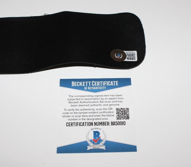 VINCE MCMAHON SIGNED WWE CHAMPIONSHIP TOY BELT RAW SMACKDOWN WWF BECKETT COA BAS - 4