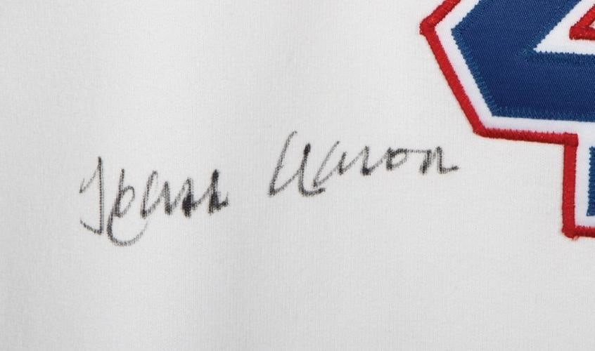 Hank Aaron Signed Atlanta Braves 715 Home Runs Mitchell & Ness Jersey PSA DNA - 2