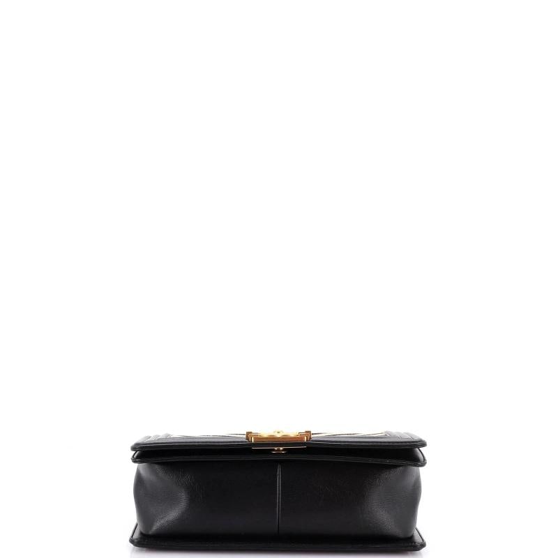 Chanel Boy Flap Bag Braided Chevron Calfskin and Lambskin Old Medium - 4