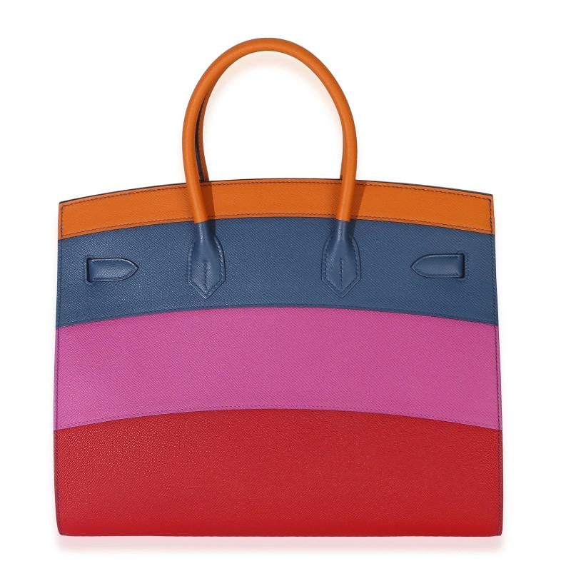 HermÃƒÂ¨s Abricot Agate Magnolia Rouge Casaque Epsom Sunset Sellier Birkin 35 PH - 5