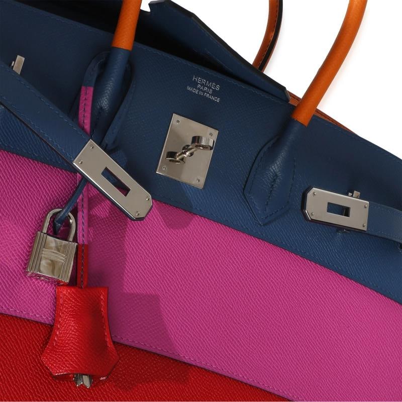 HermÃƒÂ¨s Abricot Agate Magnolia Rouge Casaque Epsom Sunset Sellier Birkin 35 PH - 6