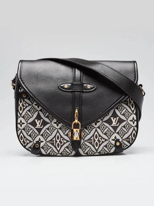 Louis Vuitton Black/White Canvas and Leather Since 1854 Neo Saumur 30 MM Cros...: Condition: Pre-owned - Good,Brand: Louis Vuitton,Style: Crossbody Bags,Everyday Bags,Department: Women,Exterior Color: Grey,Black,Exterior Material: Canvas,Leather,Country of Origin: France