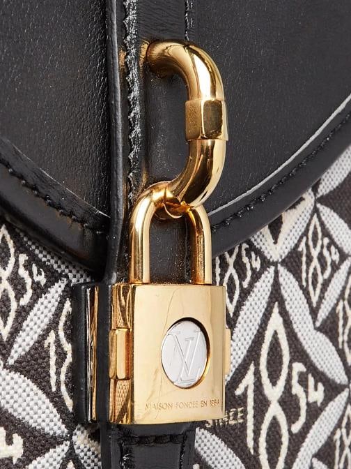 Louis Vuitton Black/White Canvas and Leather Since 1854 Neo Saumur 30 MM Cros... - 5