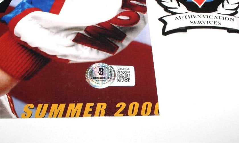 WILL FERRELL SIGNED TALLADEGA NIGHTS 12x18 MOVIE POSTER RICKY BOBBY BECKETT COA - 2