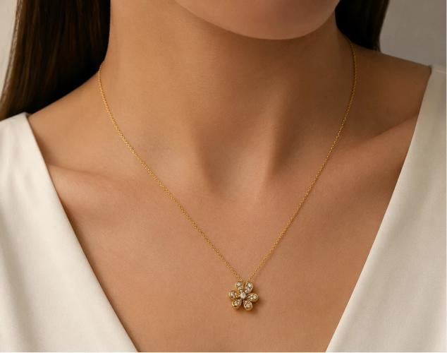 Van Cleef & Arpels Frivole Mini Diamond Pendant Necklace 18K Gold Box Paper - 10