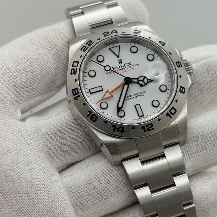 Rolex Explorer II 216570 42mm Polar White Dial Stainless Steel Box Paper - 6