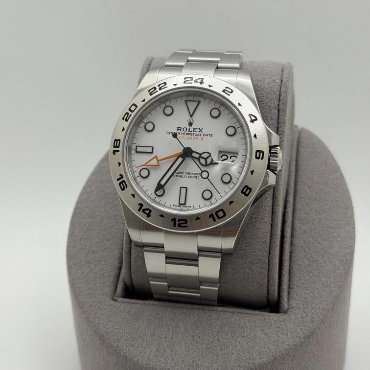 Rolex Explorer II 216570 42mm Polar White Dial Stainless Steel Box Paper - 7