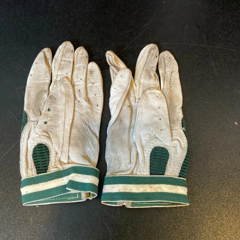 Rare Mark McGwire Signed Pair Of 1980's Game Used Batting Gloves With JSA COA - 6