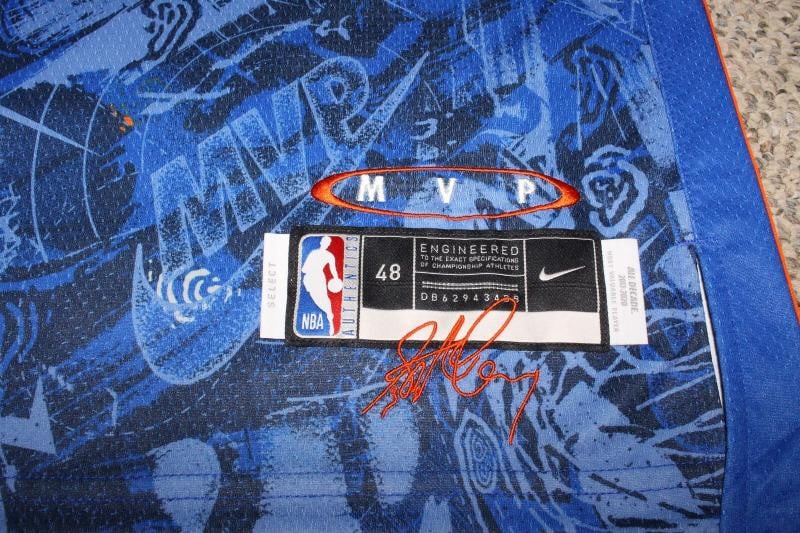 STEPHEN CURRY SIGNED GOLDEN STATE WARRIORS MVP EDITION JERSEY BECKETT COA STEPH - 5
