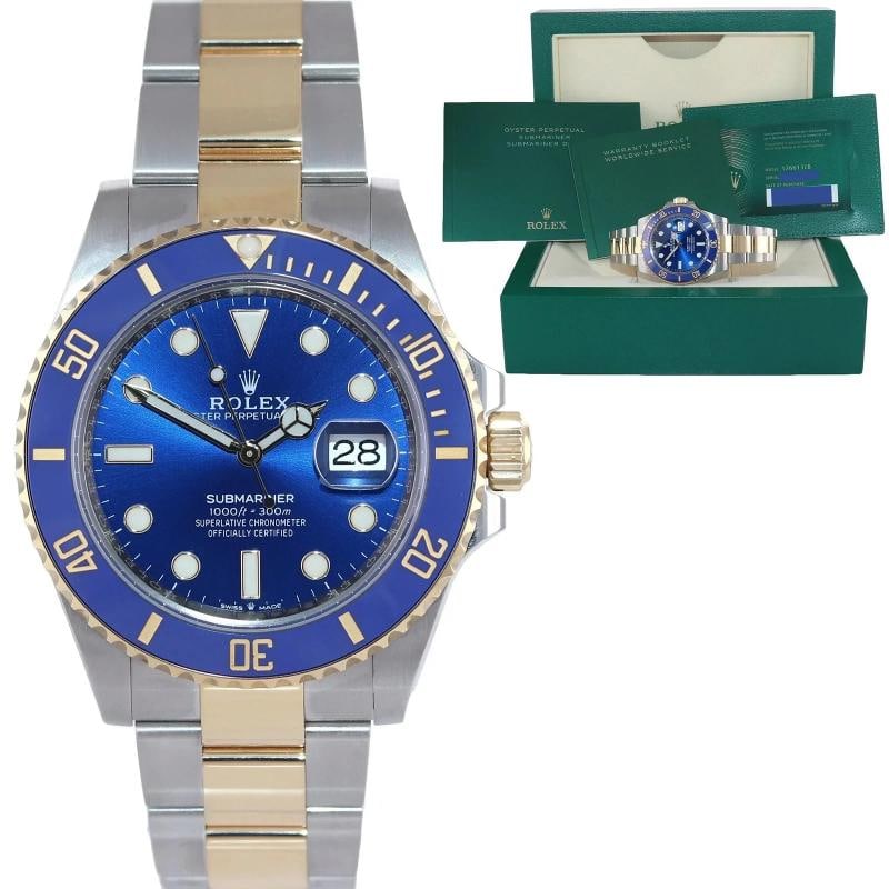 2021 NEW PAPERS Rolex Submariner 41mm Blue 126613LB Two Tone Gold Steel Watch: Condition: Pre-owned - Excellent,Brand: Rolex,Department: Unisex Adults,Type: Wristwatch,Model: Submariner,Reference Number: 126613LB,With Original Box/Packaging: Yes,With Papers: