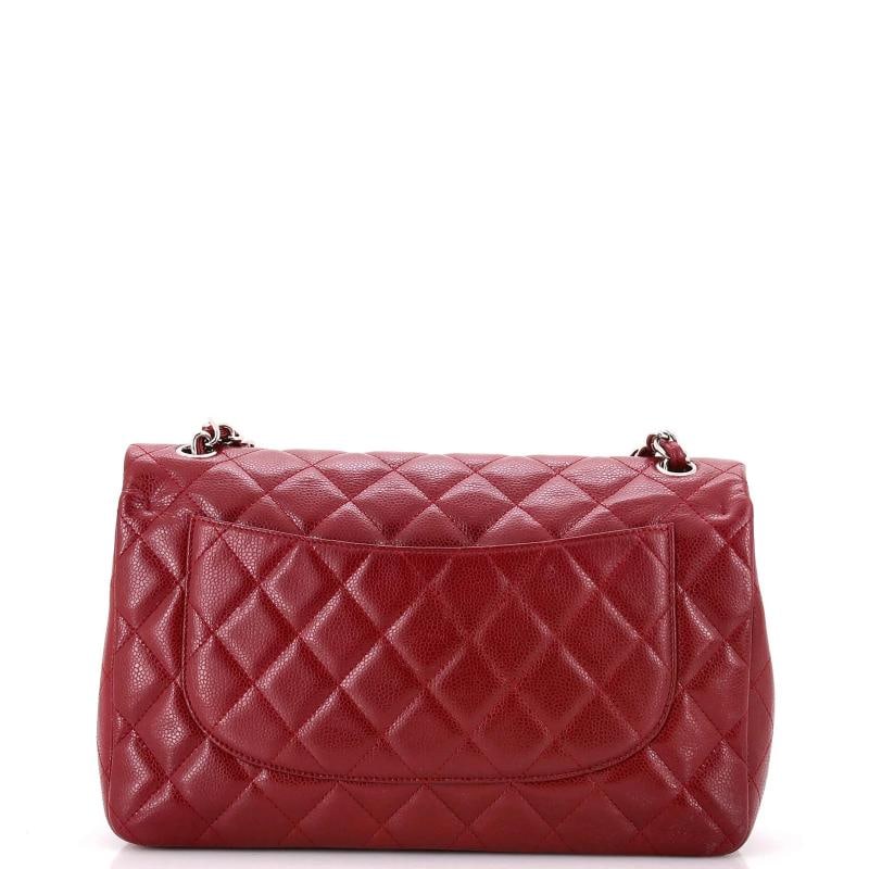Chanel Classic Double Flap Bag Quilted Caviar Jumbo - 3