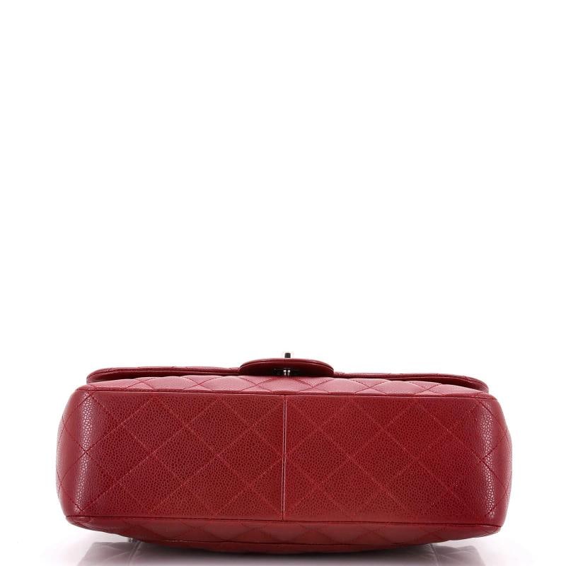 Chanel Classic Double Flap Bag Quilted Caviar Jumbo - 4