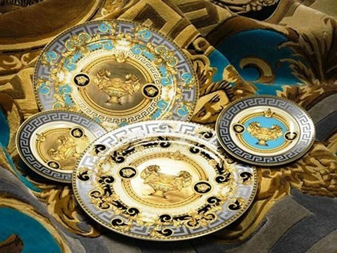 Versace Rosenthal Prestige Gala Le Bleu Service Plate 30 cm (11.81") | Casaburi - 3