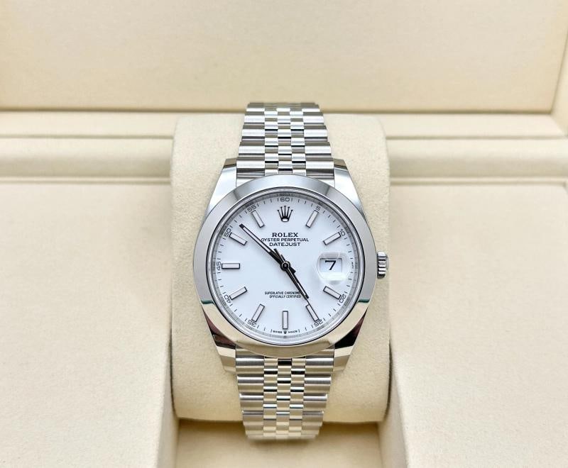 2026 New Rolex Datejust 41 126300 White Dial Jubilee Stainless Steel Box Paper - 3
