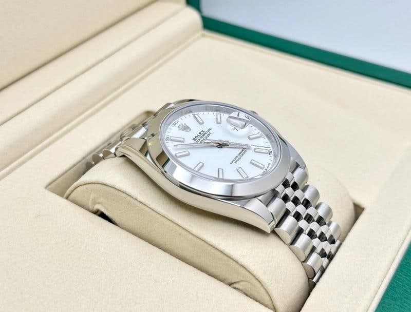 2026 New Rolex Datejust 41 126300 White Dial Jubilee Stainless Steel Box Paper - 5
