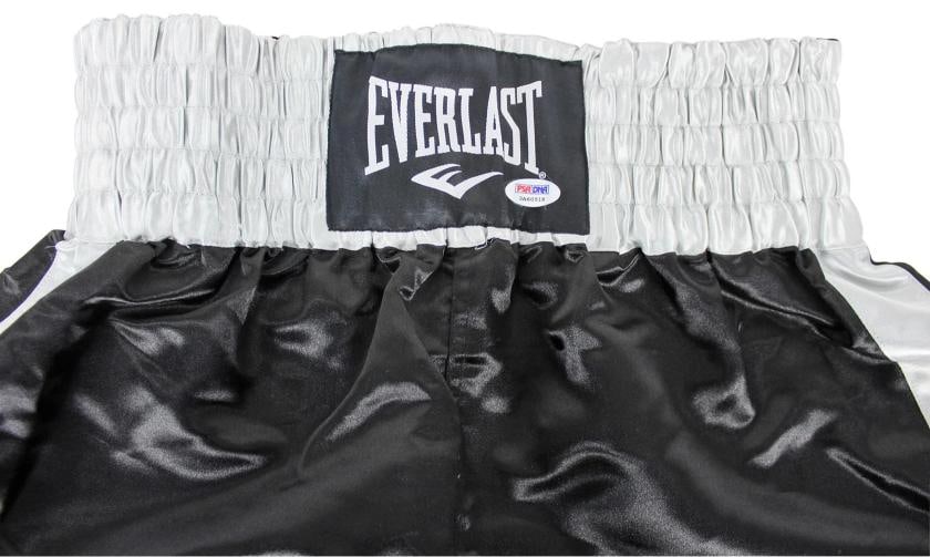 Muhammad Ali & Joe Frazier Signed Black Everlast Boxing Trunks PSA Itp #3A60518 - 4