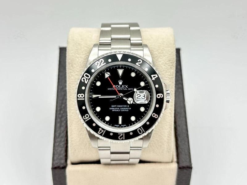 Rolex GMT-Master II 16710 Black Stainless Steel Box Paper 40mm 2003 - 2