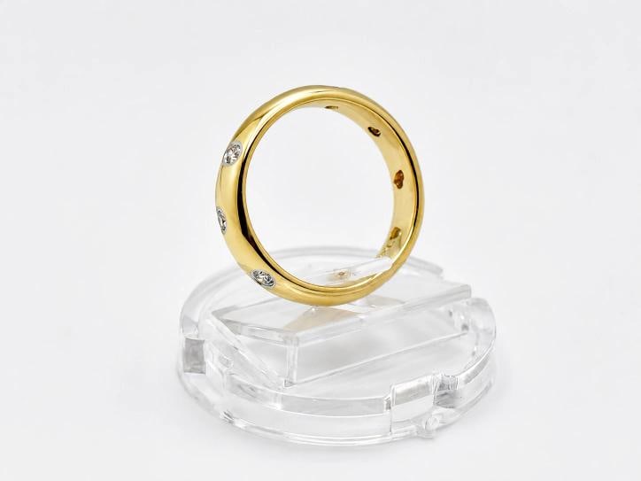 Tiffany & Co. ETOILE Diamond Band Ring 18k Yellow Gold 4.5MM Size 4.25 - 5