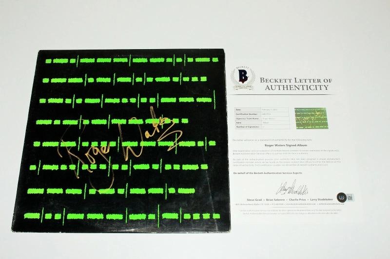 ROGER WATERS SIGNED PINK FLOYD RADIO K.A.O.S. SOLO ALBUM RECORD LP BECKETT COA - 3