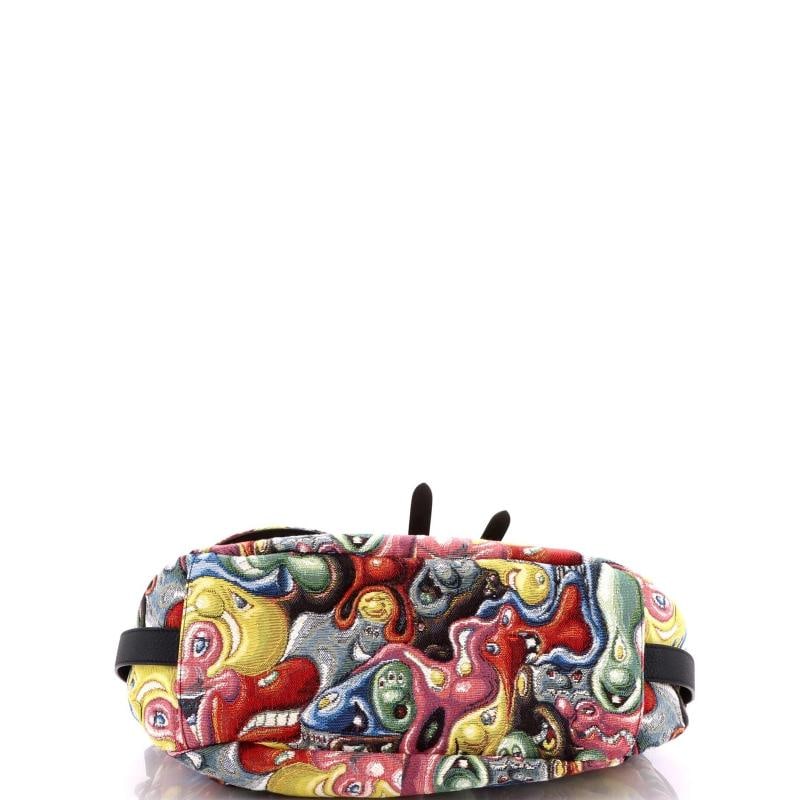 Christian Dior Kenny Scharf Saddle Soft Bag Jacquard Printed Canvas - 4