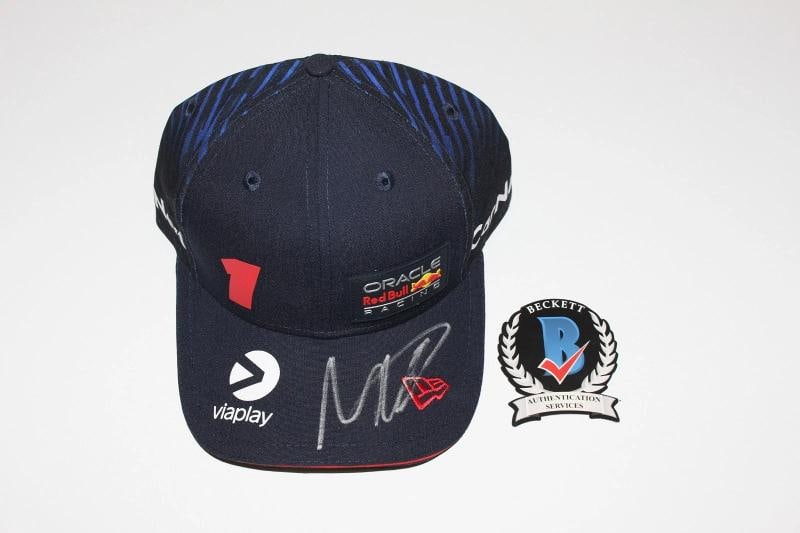 MAX VERSTAPPEN SIGNED OFFICIAL RED BULL RACING F1 FORMULA 1 HAT GP BECKETT COA - 3