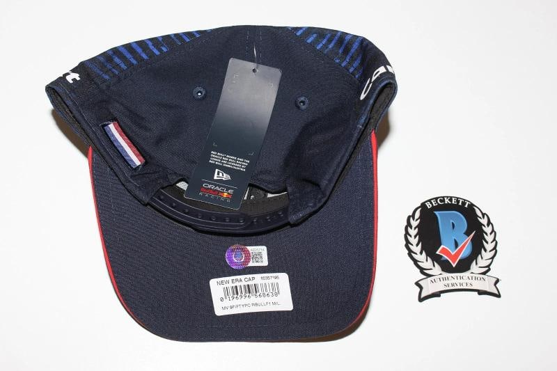 MAX VERSTAPPEN SIGNED OFFICIAL RED BULL RACING F1 FORMULA 1 HAT GP BECKETT COA - 4
