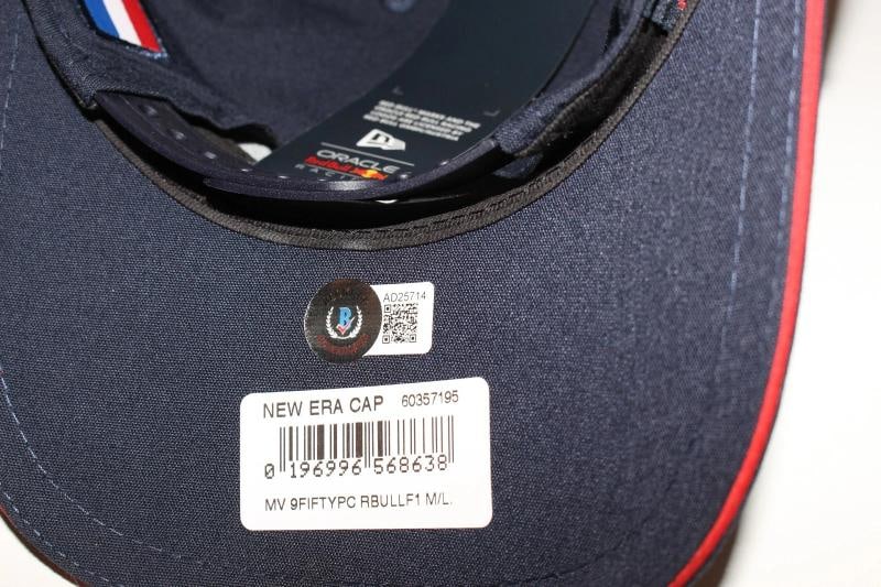MAX VERSTAPPEN SIGNED OFFICIAL RED BULL RACING F1 FORMULA 1 HAT GP BECKETT COA - 5