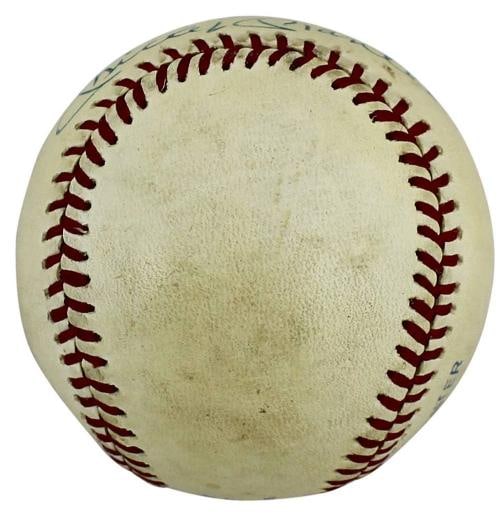 Yankees Mickey Mantle "Best Wishes" Authentic Signed Oal Baseball JSA #X40056 - 11